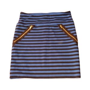 Striped Pencil Skirt